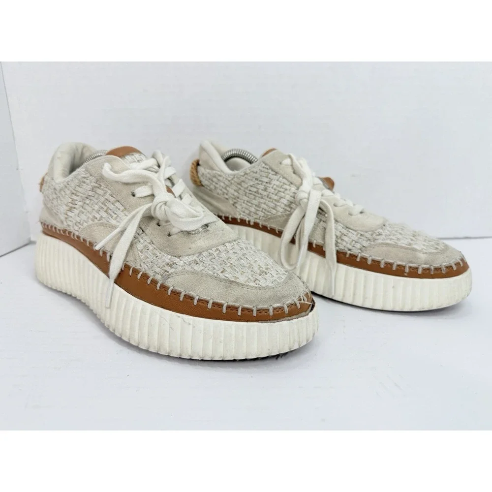Coconuts by Matisse Go To Platform Sneakers Woven‎ Tweed Women's Size 8.5